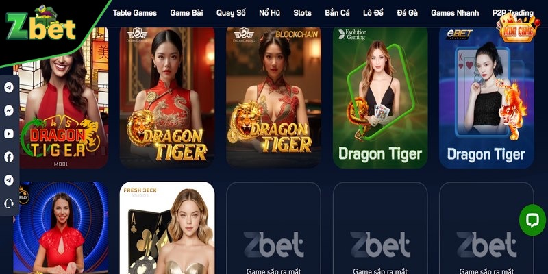 Rồng hổ trò chơi giải trí hấp dẫn dành cho bạn
